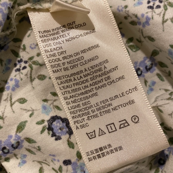 NWT Free People, Petunia Sundress Tea Combo, Purple/Blue Floral Print - Picture 5 of 5